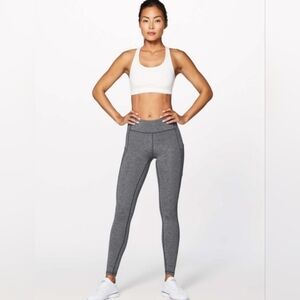 Lululemon Speed Up Tight 28" Heathered Black Size 4